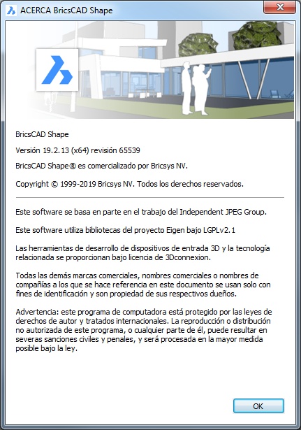 BricsCAD Shape versión 19.2.13