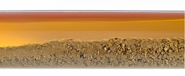 Visualización de un flujo completamente estratificado en una tubería transparente