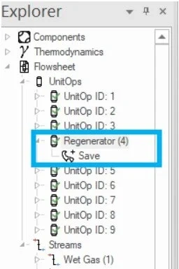 Duplica rápidamente hojas de flujo y UnitOps en ChemCAD para unprocesamiento de gas eficiente, reduciendo errores y ahorrando tiempo.
